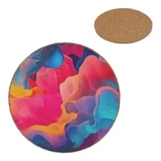 Round cork coaster - LT93084 (gadzety reklamowe)